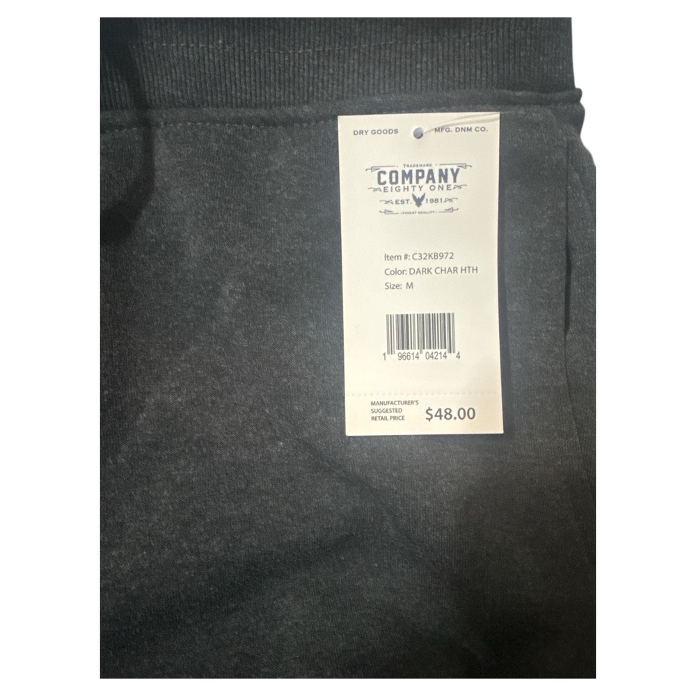 Company Eighty One Sweatpants - Size Medium Dark‎ Charcoal